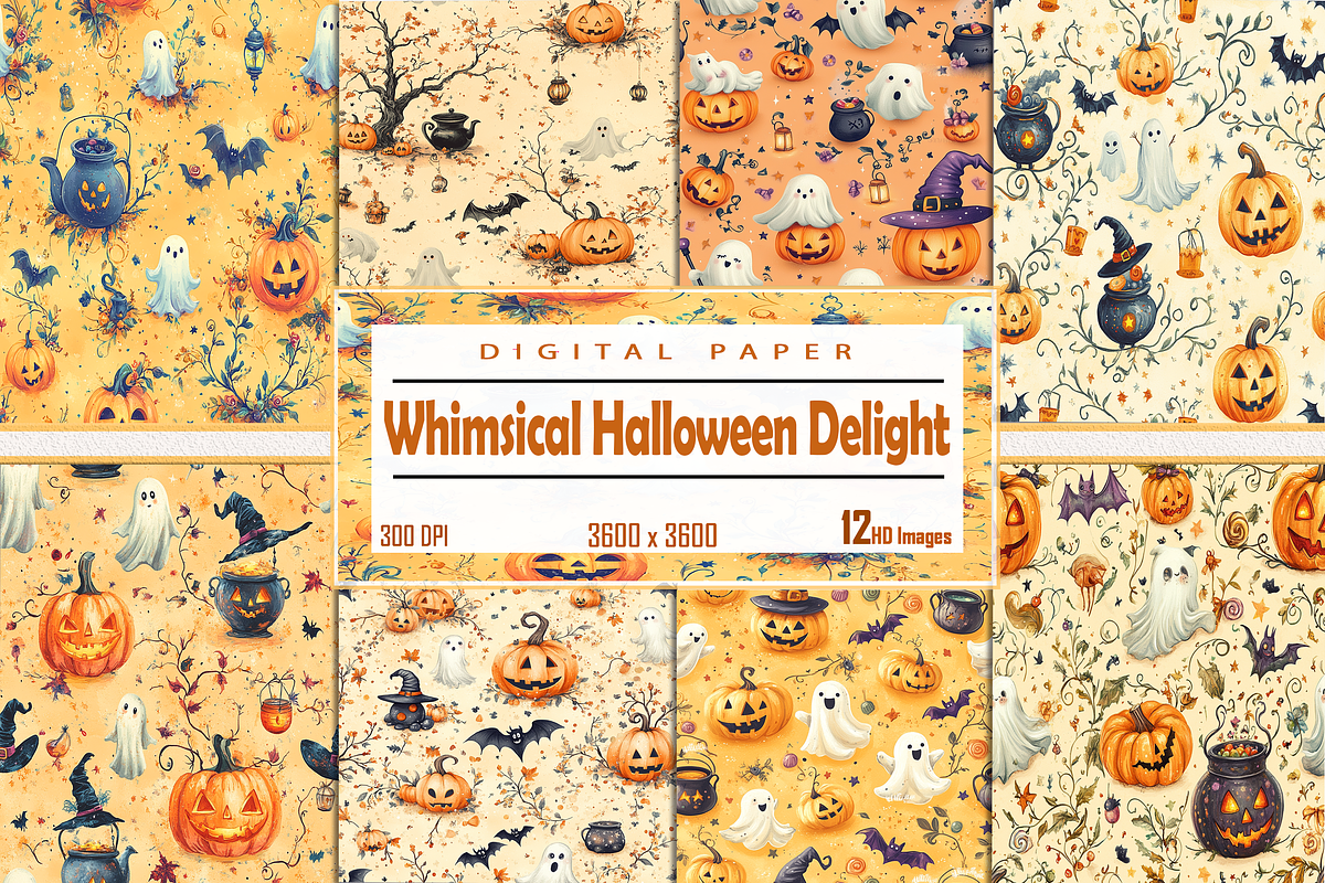 Whimsical Halloween Delight, a Background Graphic by Printable Treasure (Photo 1 of 6)