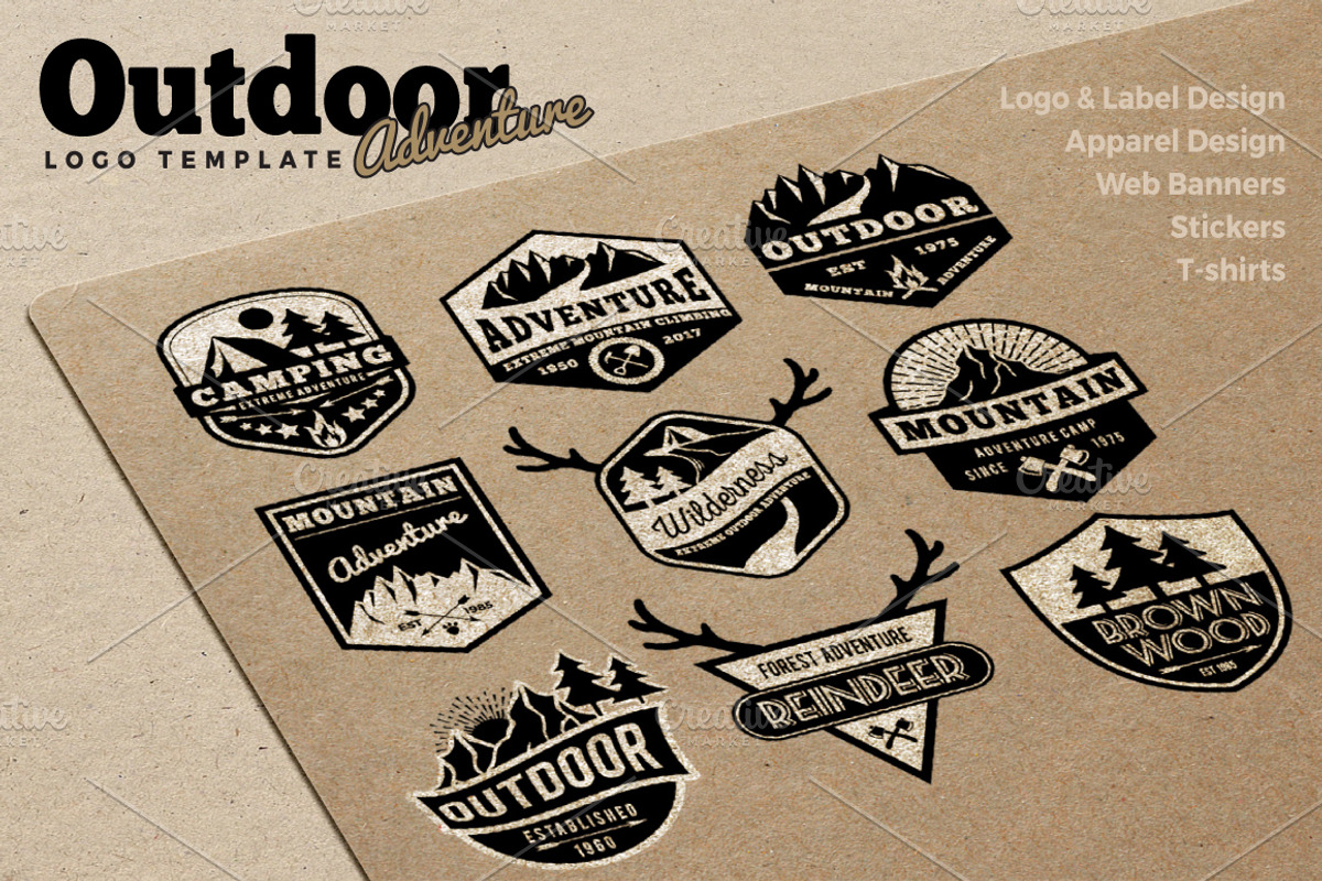 Outdoor Adventure Logo Templates, a Branding & Logo Template by Raftel (Photo 2 of 3)