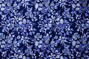 Cobalt Blue Fashion Floral Print, a Pattern Graphic by SirenaArt (Thumbnail 8 of 17)