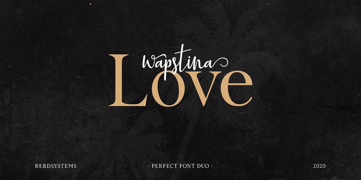 Wapstina Love, a Script Font by Vikers (Photo 1 of 6)