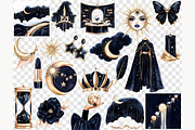 Mystical Celestial Clipart, a Person Illustration by GlamArtZhanna (Thumbnail 7 of 8)