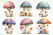 Whimsical Easter Mushroom Clipart, an Illustration by Creative Art (Thumbnail 5 of 7)
