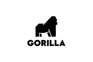 Gorilla Kong Ape Logo, a Branding & Logo Template by Buqancreative