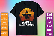 Happy Halloween scarecrow bat tree, an Animal Illustration by Vignette.IT (Thumbnail 3 of 3)