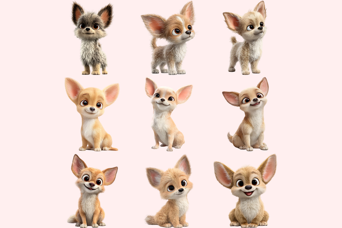Chihuahua Clipart PNG Bundle, a Graphic by M9 Design (Photo 6 of 11)