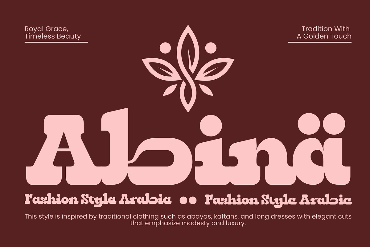 Qebica–Arabic Decorative Slab Serif, a Handwritten Font by MaikoHatta (Photo 2 of 9)