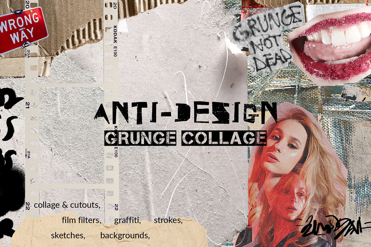 Anti-design Grunge Collage, a Graphic by SunnyAfternoons (Photo 14 of 14)