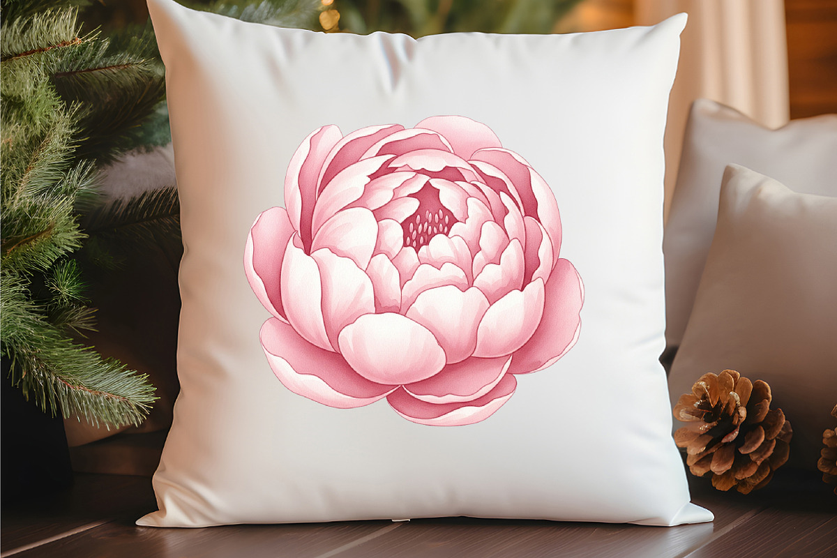 Abstract Pink Flower, an Illustration by Watercolor design (Photo 6 of 6)
