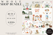 BUNDLE 40 IN 1 graphic 6359 clipart, an Illustration by LiChu Art (Thumbnail 1 of 40)