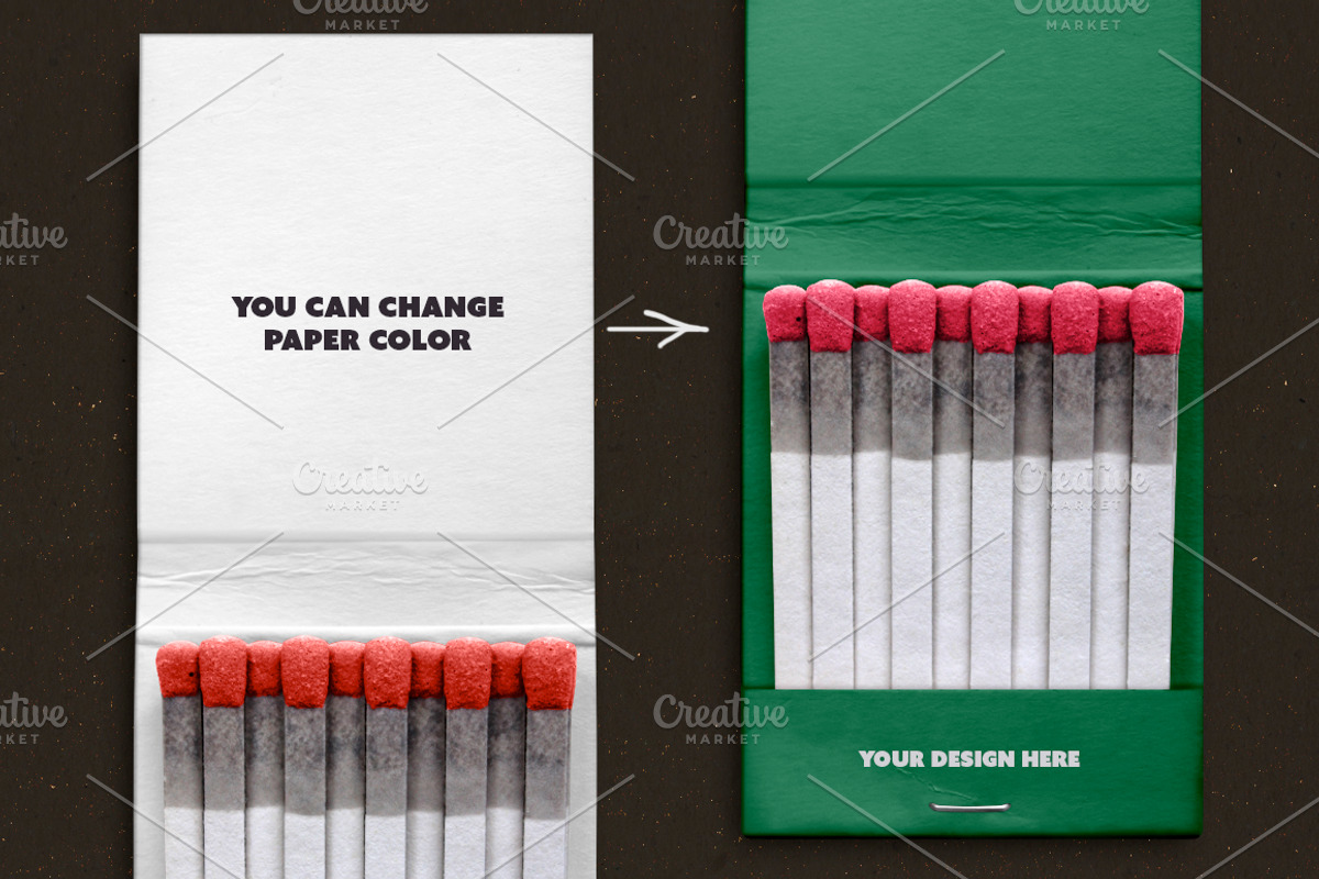 Vintage matchbox mockup, a Packaging Mockup by MixedArt (Photo 5 of 5)