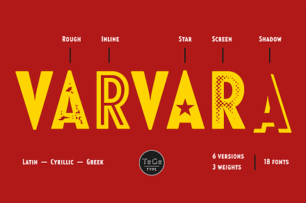 Varvara, a Sans Serif Font by TeGeType foundry