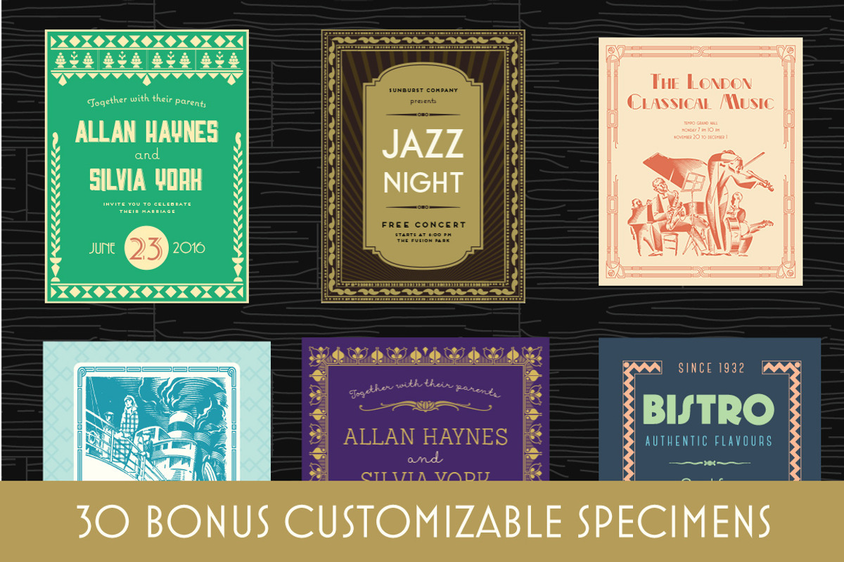 Ultimate Art Deco Vector Pack, an Illustration by Webalys (Photo 5 of 5)