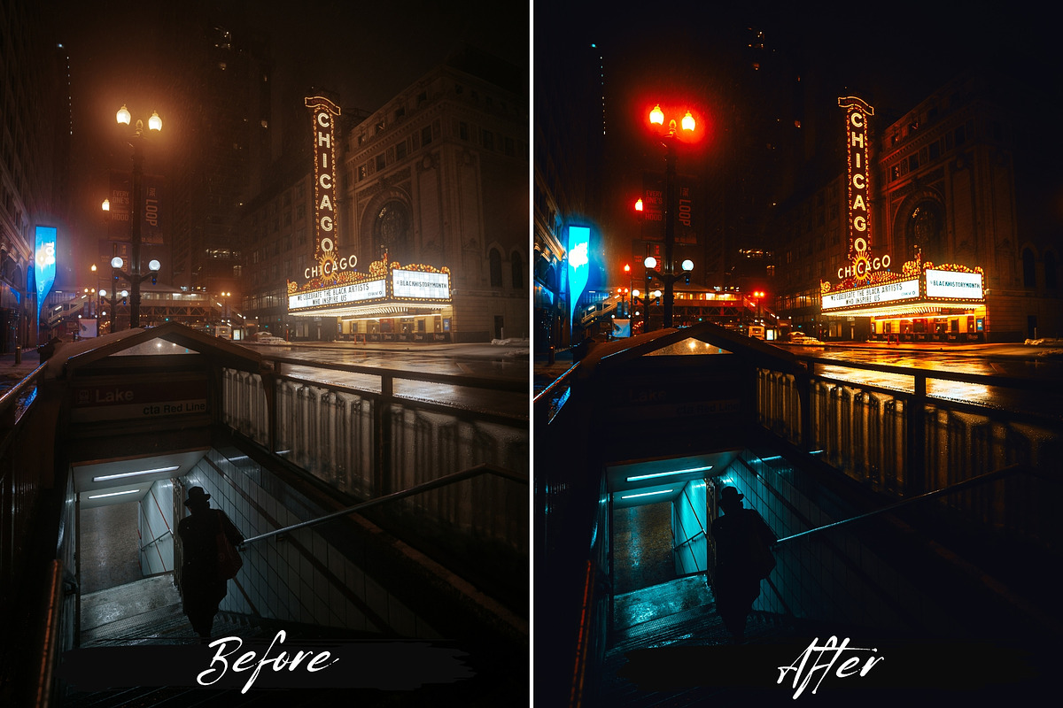 10 Cinematic Night Lightroom Presets, a Preset Add-On by MEPRESETS (Photo 3 of 9)