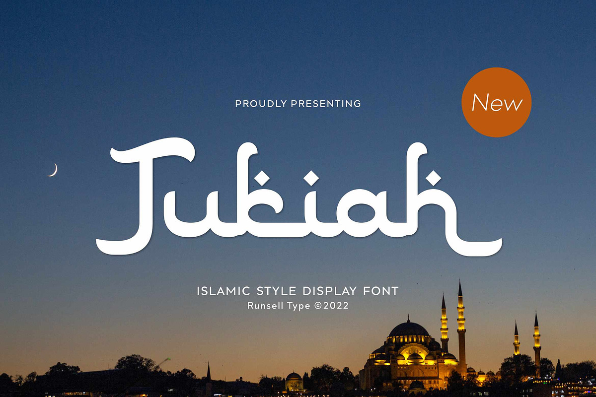 Tukiah - Arabic Font Style, a Font by Runsell Studio (Photo 1 of 5)