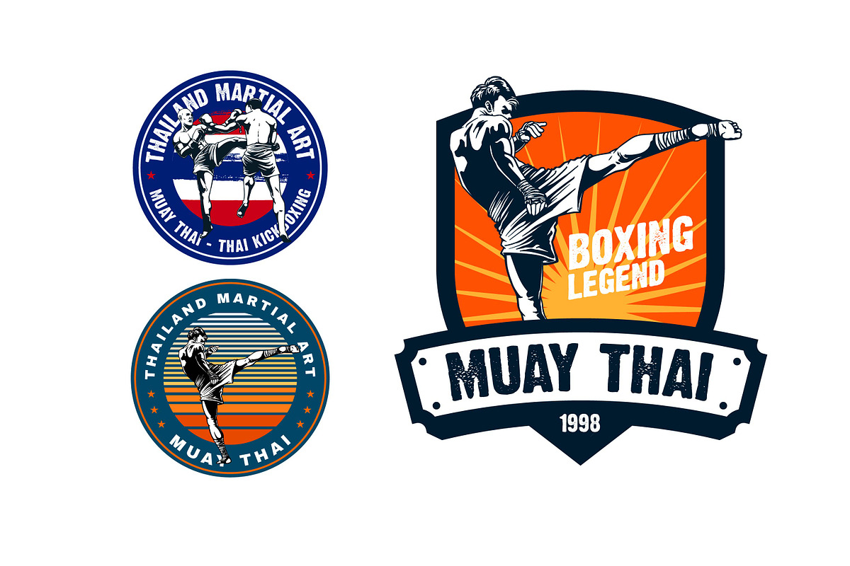 MUAY THAI ARTWORK & BADGE, a Sport Illustration by grindstudio (Photo 5 of 5)