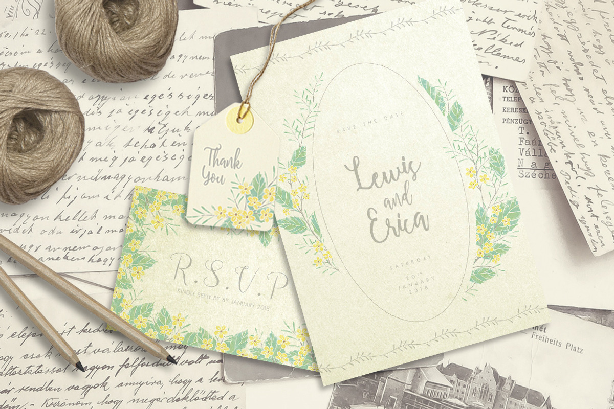 Gentle Spring Bloom & Monograms, an Illustration by Euonia Meraki (Photo 8 of 11)
