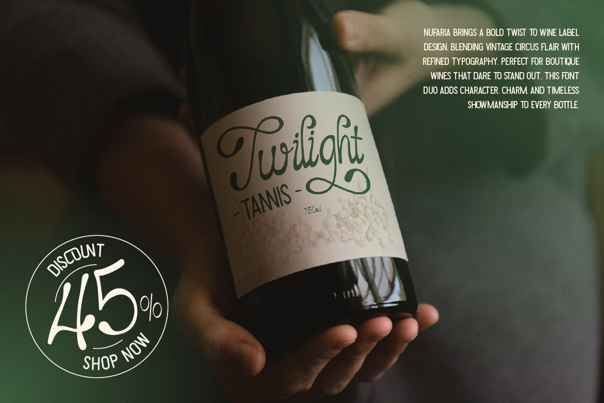 Nufaria, a Script Font by Burntilldead (Photo 9 of 12)