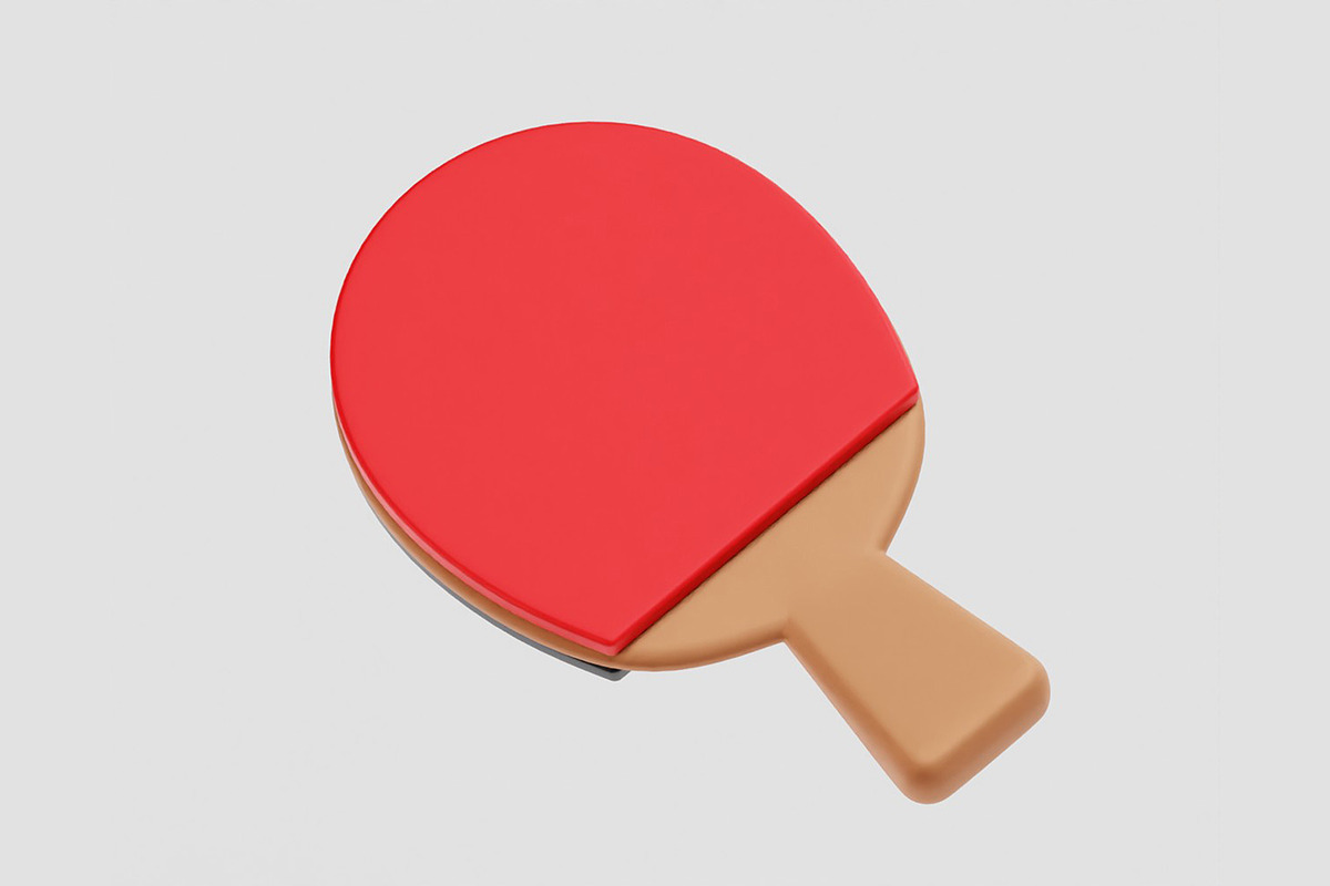 Table Tennis Racket and Ball, an Object 3D Model by fahad121 (Photo 6 of 8)