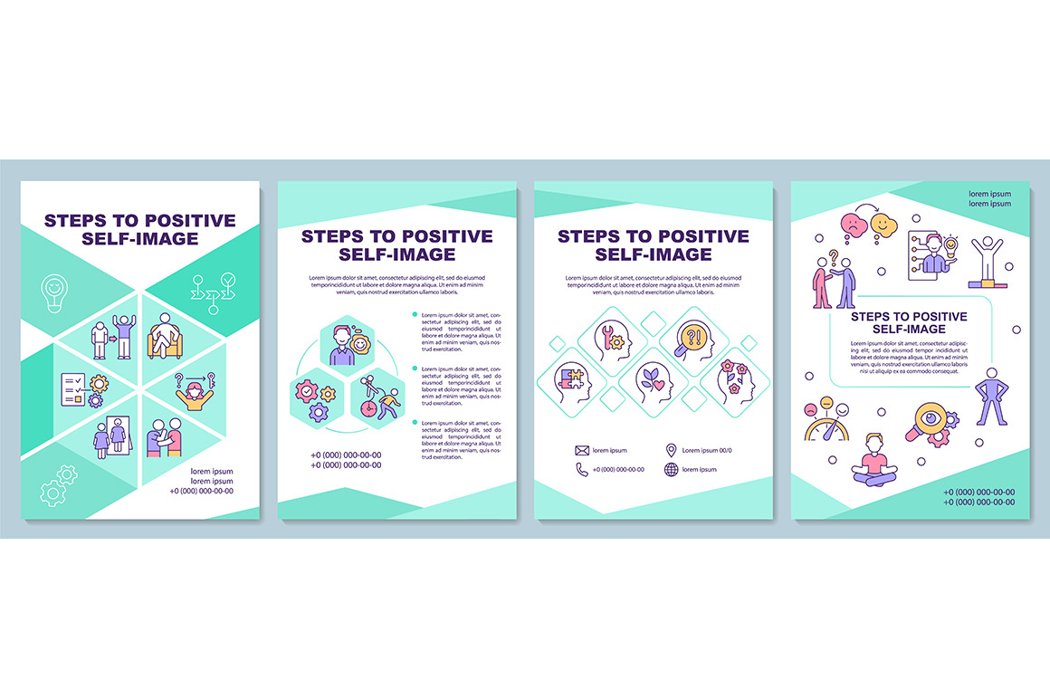 Steps to positive brochure template, a Brochure Template by IMG Visuals