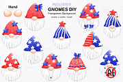 Gnome USA 4th of July watercolor, a Seasonal Illustration by Vavavan Artwork (Thumbnail 5 of 5)