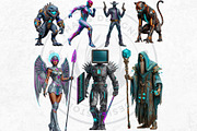 Arcade Gaming Character Cliparts, a Person Illustration by ThatsDesignArt (Thumbnail 9 of 10)