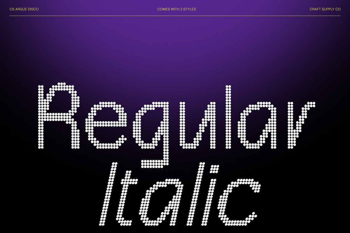 CS Argue Disco, a Sans Serif Font by Craft Supply Co. (Photo 3 of 8)