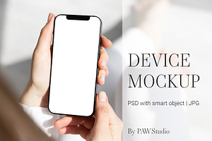 Device Mockup Phone In Hand