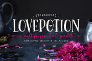 The Lovepotion Font Collection, a Handwritten Font by Callie Rian & Co. (Thumbnail 1 of 17)