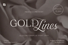 Gold Lines; Elegant Font Duo