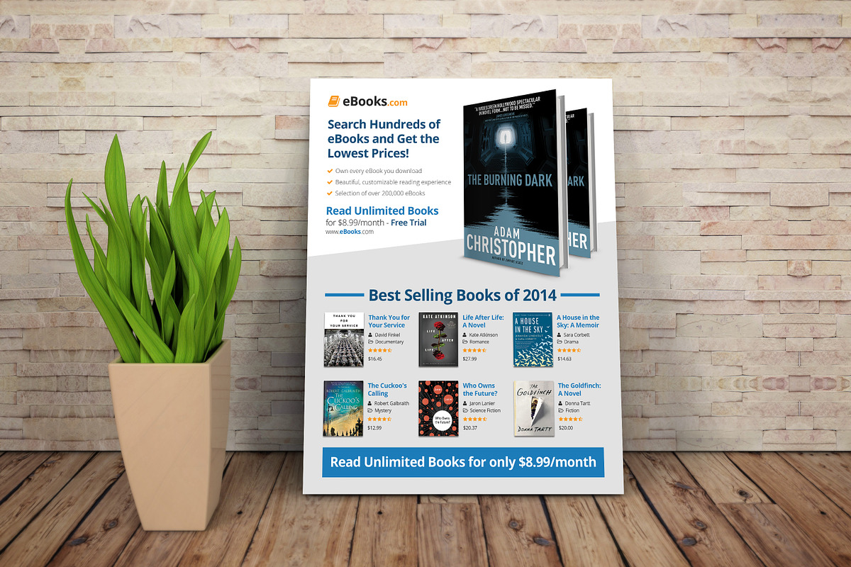 eBook Flyer Template PSD, a Flyer Template by Creativenauts