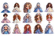 Princesses PNG Clipart Bundle, a Person Illustration by Nicolle's Colorful Art (Thumbnail 6 of 6)