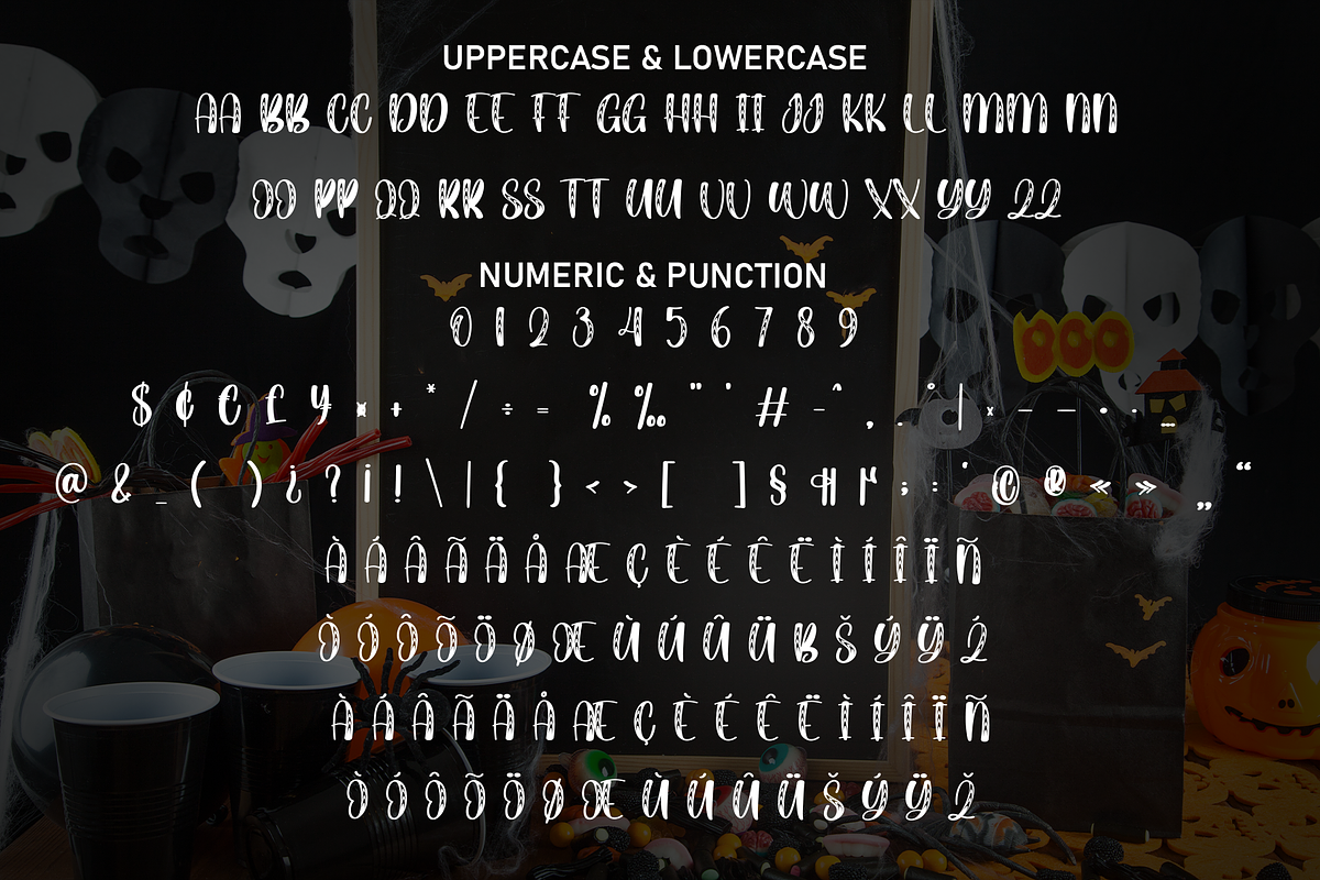 Merry Halloween | Script Font, a Script Font by Scratchones (Photo 7 of 8)
