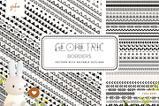 Geometric Borders - Editable Outline, a Brushes & More by Yuka Baby (Thumbnail 1 of 6)
