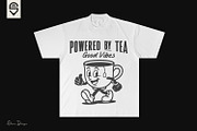 Tea Cup Retro Character T-shirt, a Graphic by shaondesigns (Thumbnail 2 of 4)