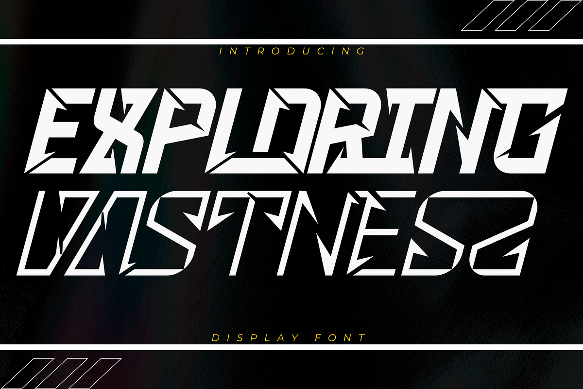 Exploring Vastness - Sport Font, a Sans Serif Font by 177Studio (Photo 1 of 8)
