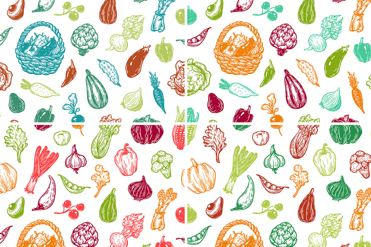Vector Vegetables. Illustrations., a Food Illustration by Olga Olmix (Photo 6 of 8)