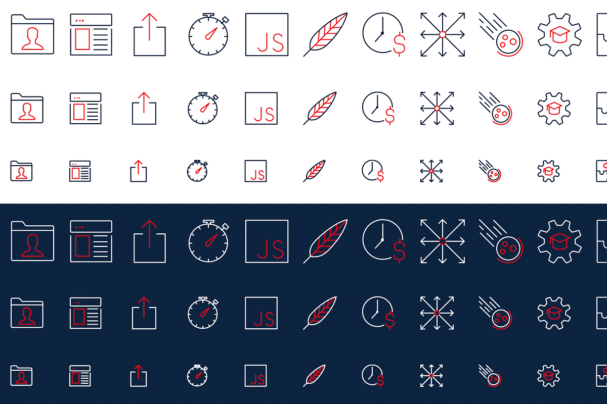 Icons Pack (1290 items), an Outline Icon by Oleksandr Filiuk (Photo 2 of 10)