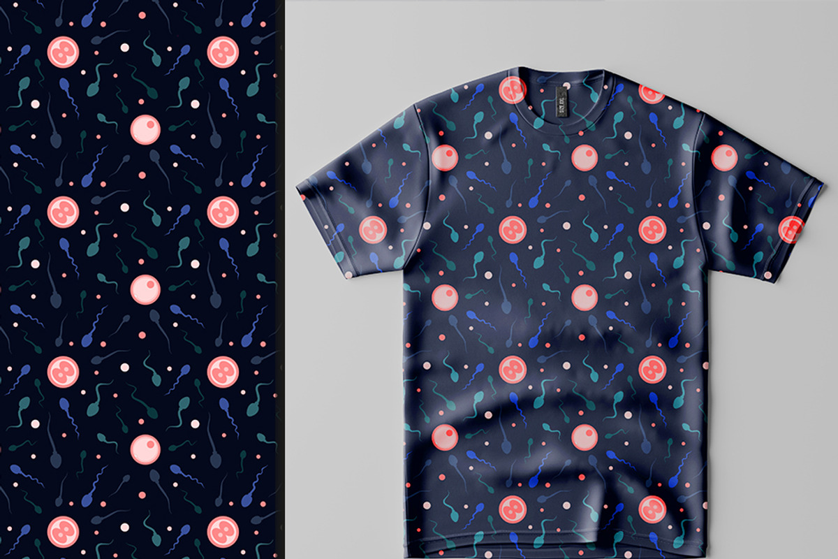 Seamless vagina,penis,sperm Pattern, a Pattern Graphic by Dreamline Desings (Photo 9 of 11)