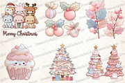 Pastel Kawaii Christmas Clipart, an Illustration by DreamCafeArt (Thumbnail 7 of 8)