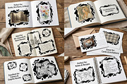 Hand Drawn Ink Blot Frames, a Decorative Illustration by PassionPNGcreation (Thumbnail 3 of 4)