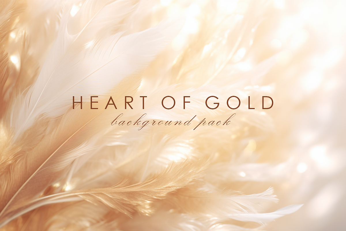 Heart of Gold - 35 Backgrounds Pack, a Background Graphic by andromida (Photo 1 of 5)