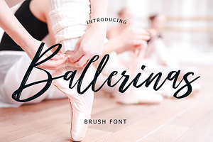 Ballerinas Brush Script Font