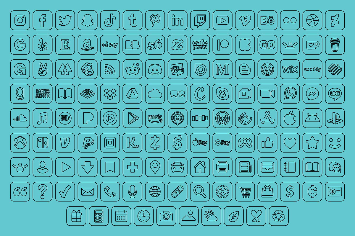 Rounded Square Minimalist Icons, a Solid Icon by Running With Foxes (Photo 7 of 8)