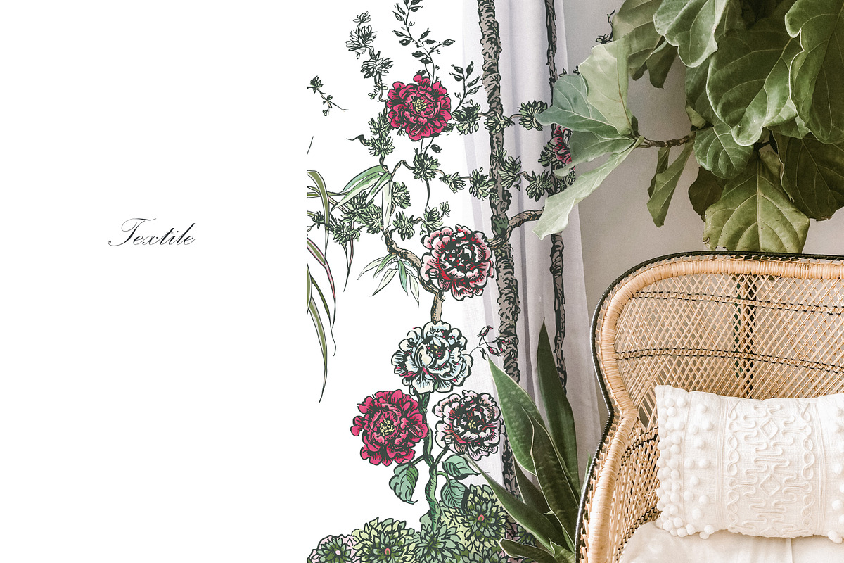 Chinoiserie Seamless Panoramas, an Illustration by Irina Dolgikh (Photo 15 of 17)