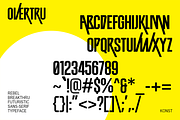 Overtru – Experimental Fonts, a Sans Serif Font by Konstantine Studio (Thumbnail 3 of 3)