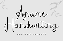 Aname Handwriting – Monoline Script
