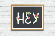 Floral Alphabet and Numbers, a Decorative Illustration by Anna Krestiannykova (Thumbnail 6 of 8)