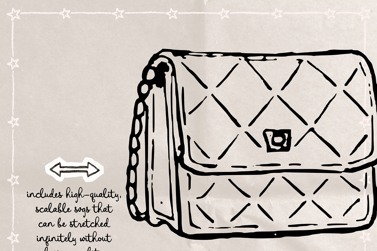 Boutique Clipart, Fashion Doodles, an Object Illustration by The October Creative (Photo 3 of 6)