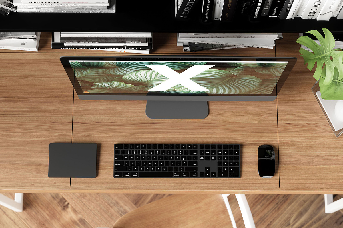 Top View Desk Mockup, a Mockup by Graphictwister