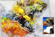 Splatter Watercolor Photoshop Action, an Action Add-On by GorynArt (Thumbnail 18 of 20)